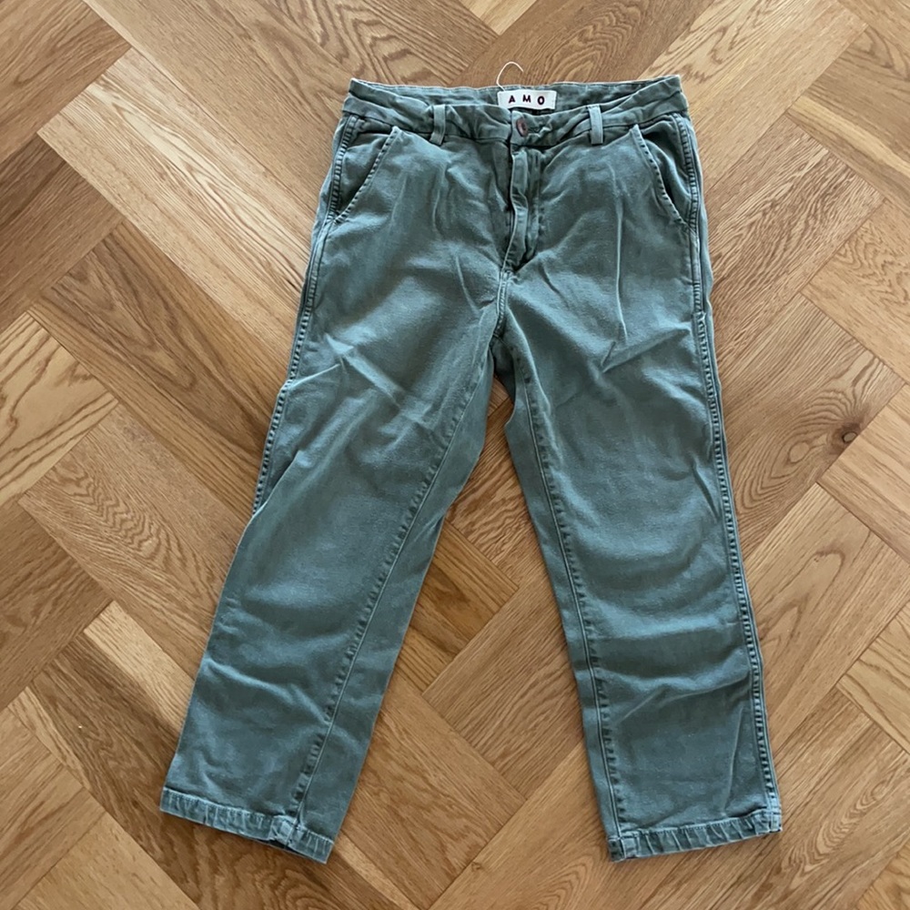 AMO GREEN EASY TROUSER RELAXED FIT SIZE 28